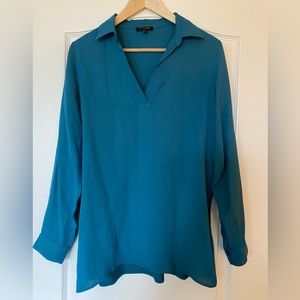 Massimo Dutti flowing collared blouse size small